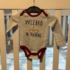Harry Potter "Wizard in Training" baby onesie -3 months